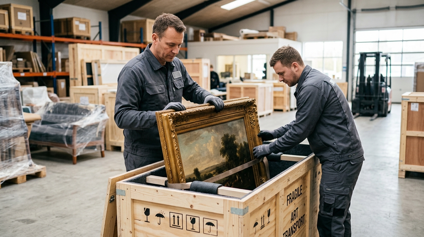 Bestil sikker transport af kunst og værdifulde antikke møbler