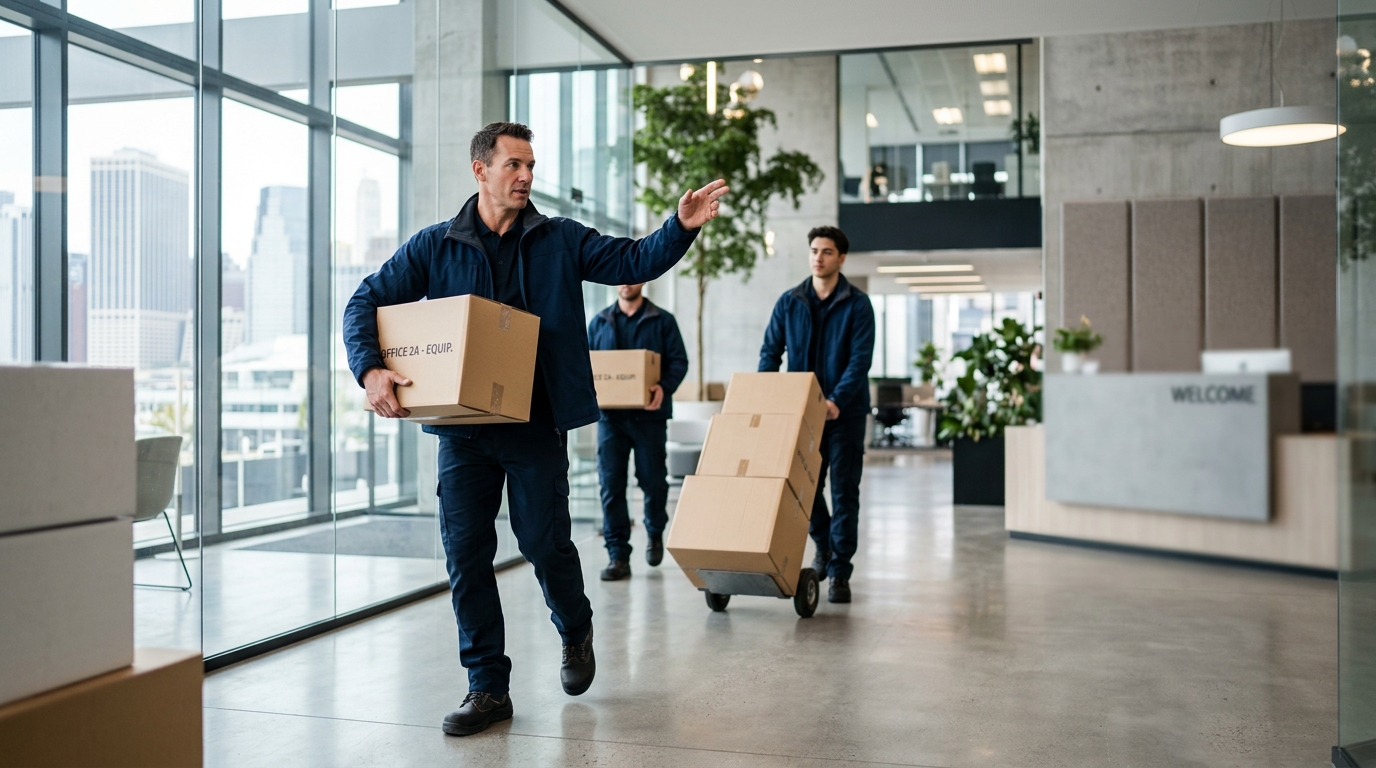 Lej professionelle flyttefolk til intern omrokering af jeres virksomhed