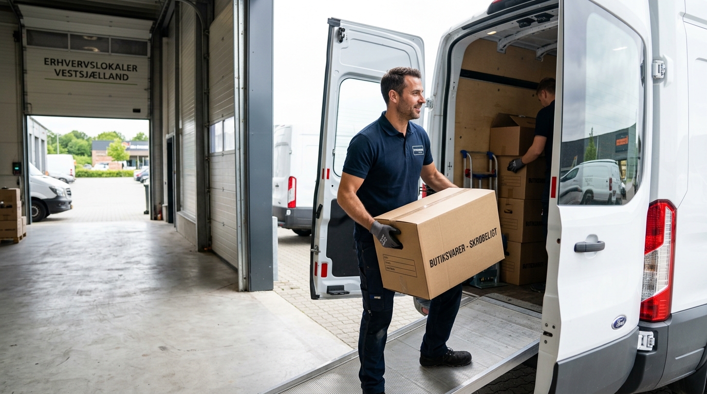 Effektiv Flytteservice til Butikker og Erhvervslokaler på Vestsjælland: Den Komplette Guide (2026)